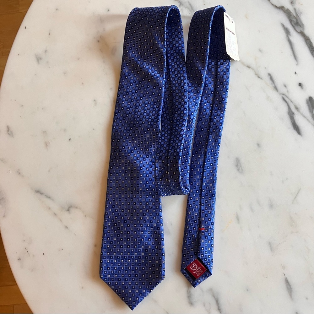 Chaps 100%‎ Silk Elegant Blue Patterned Men's Tie
